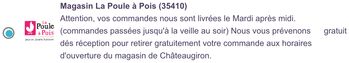 livraison magasin chateaugiron 